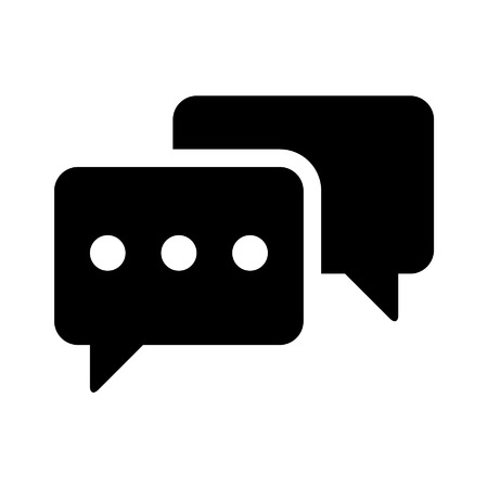 chat messaging flat icon for apps and websites