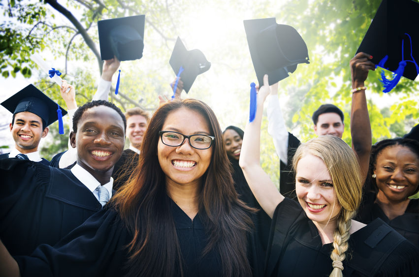 Graduation Student Commencement University Degree Concept for benefits of going to college
