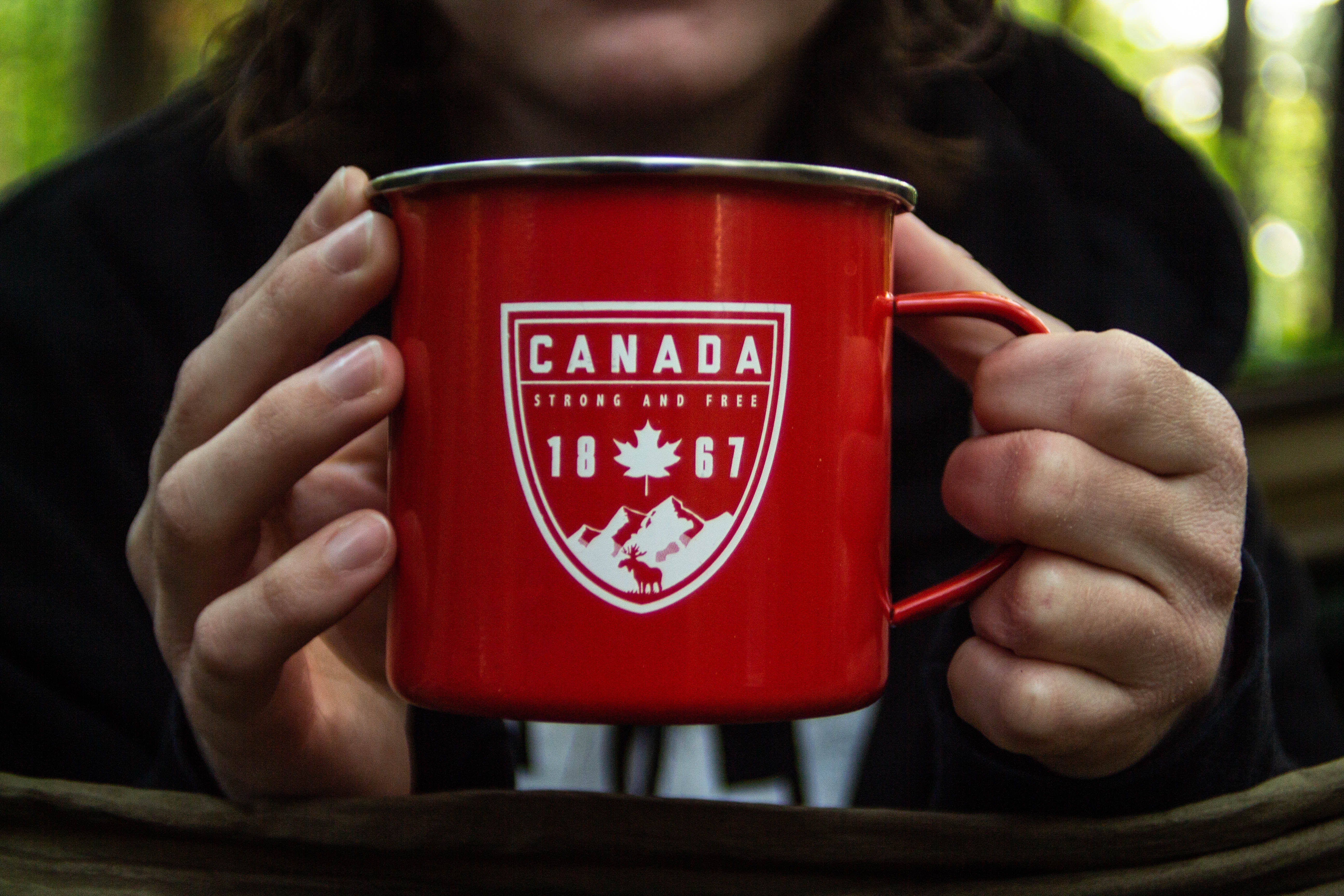 Canada National Flag Studying Diversity Students Concept