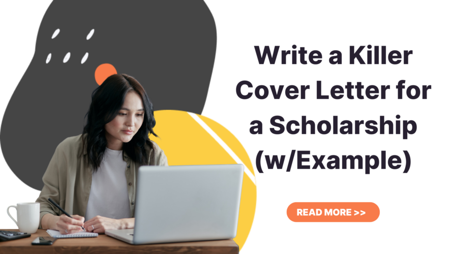 write a killer cover letter for a scholarship