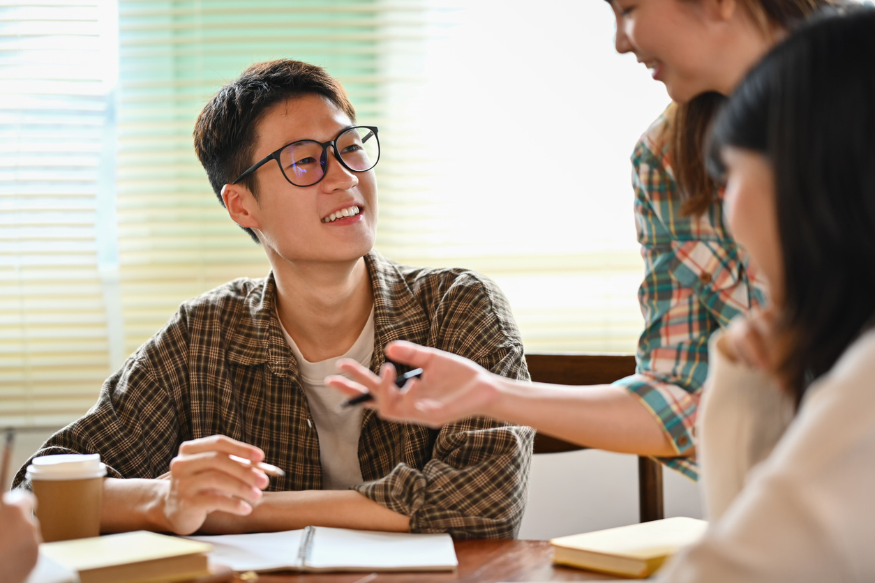 College student talking with family about finances