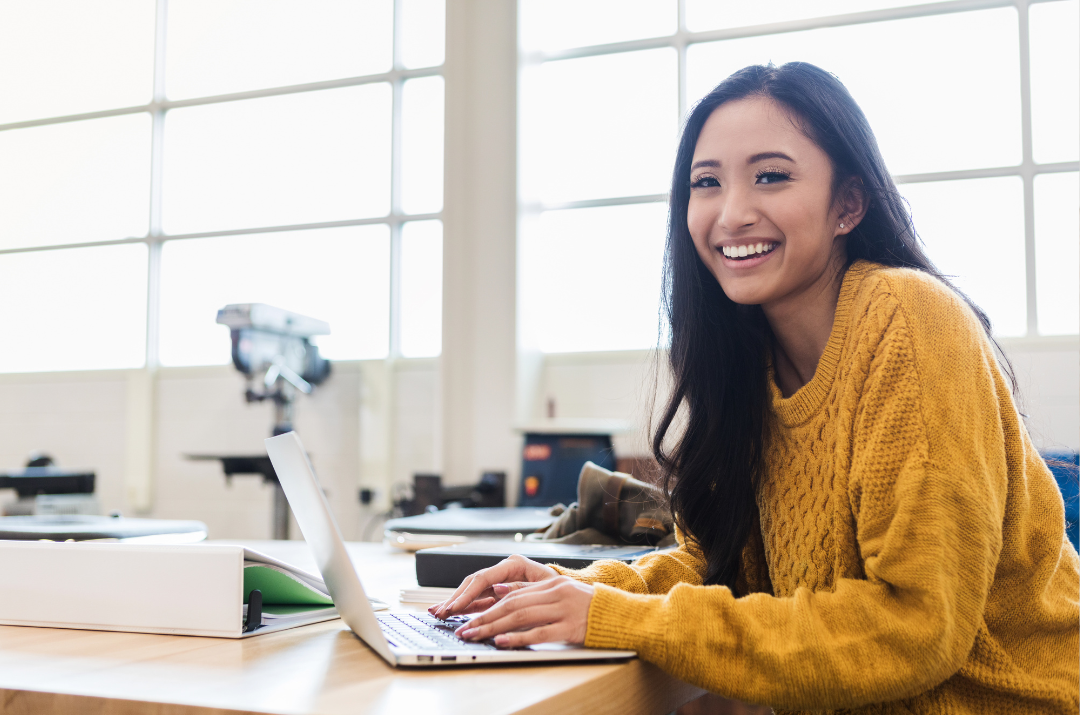 teen typing college application essays