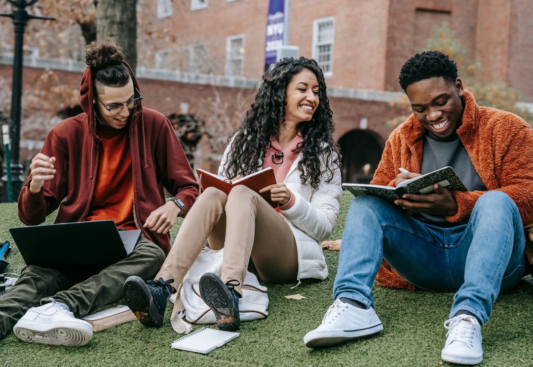 ollege students on campus