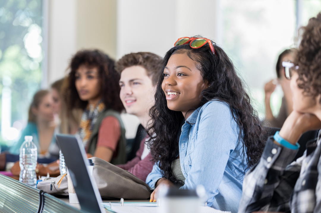 students in class earning early college credits