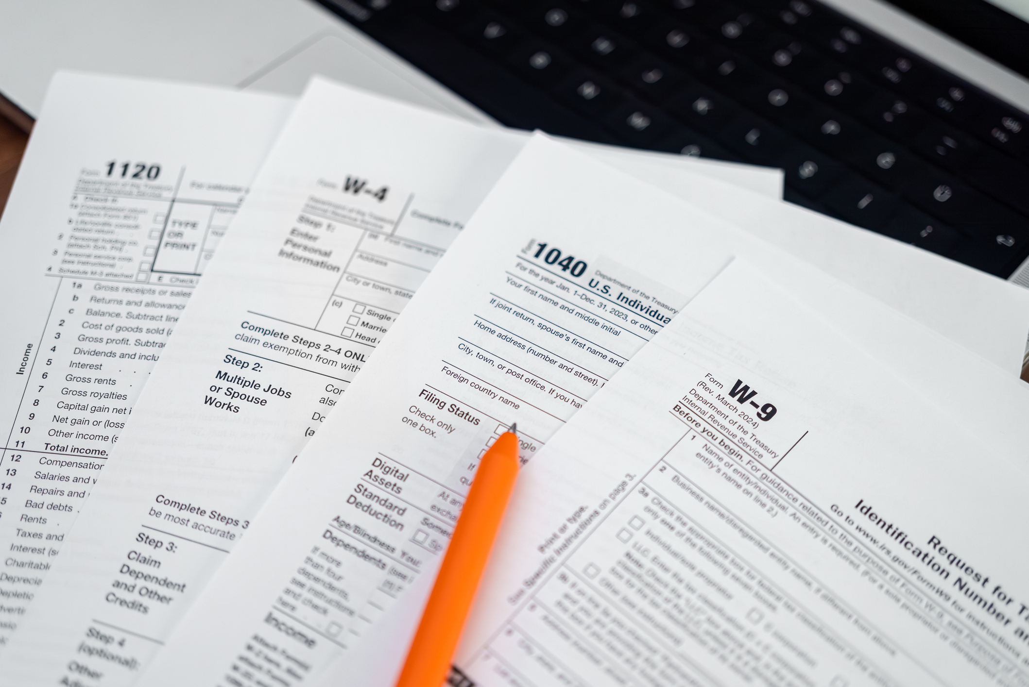 Tax forms needed to complete the FAFSA
