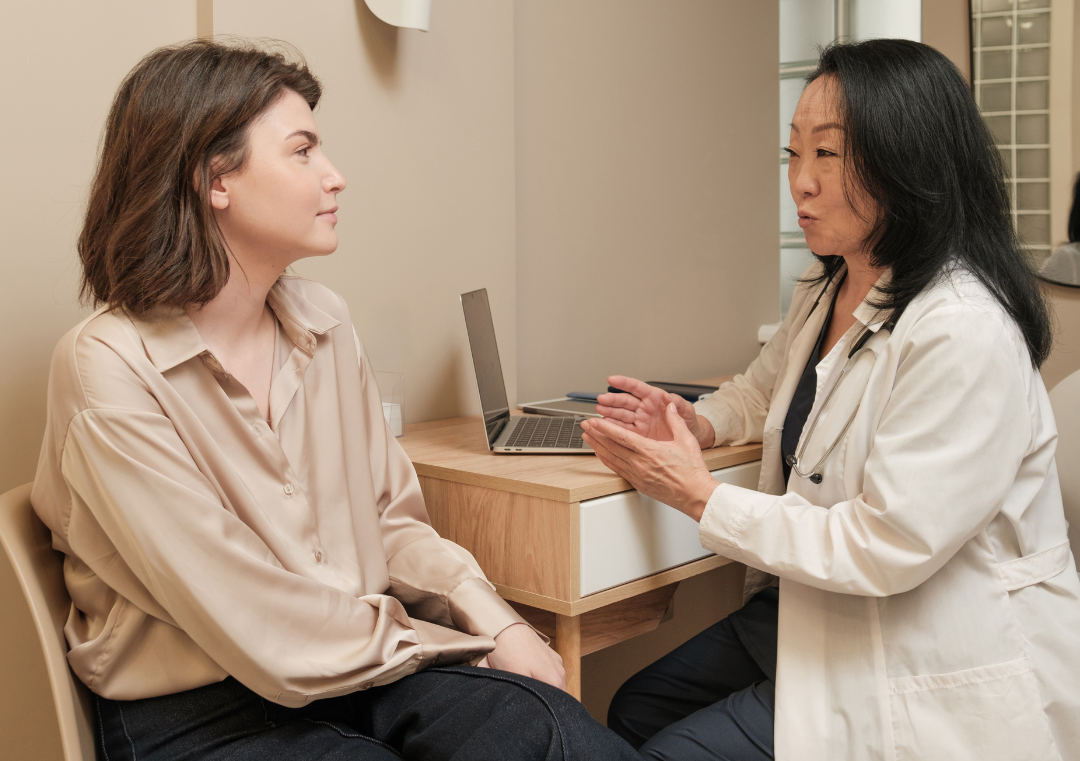 doctor and patient at a low-cost health clinic
