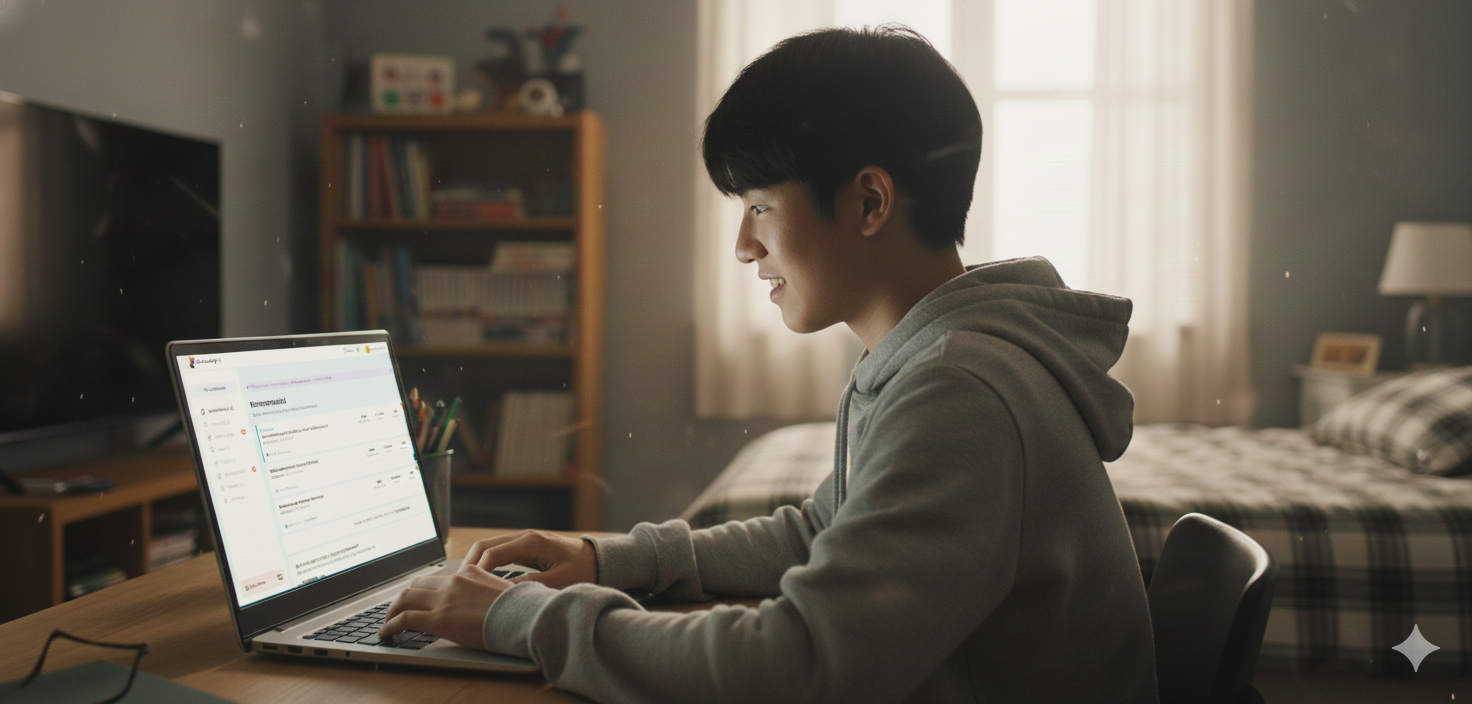 student applying for scholarships with ScholarshipOwl