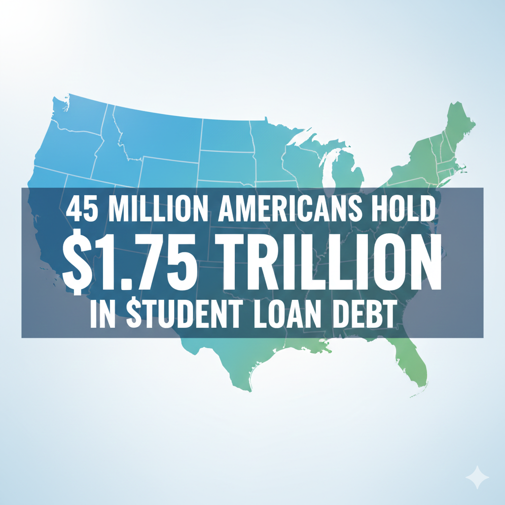 45 million Americans hold $1.75 trillion in student loan debt - student loan debt 2026