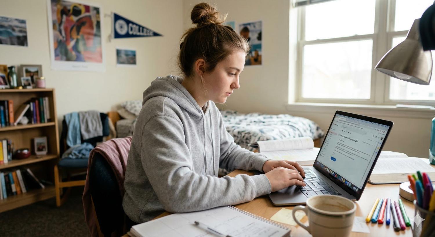 student appealing her financial aid offer