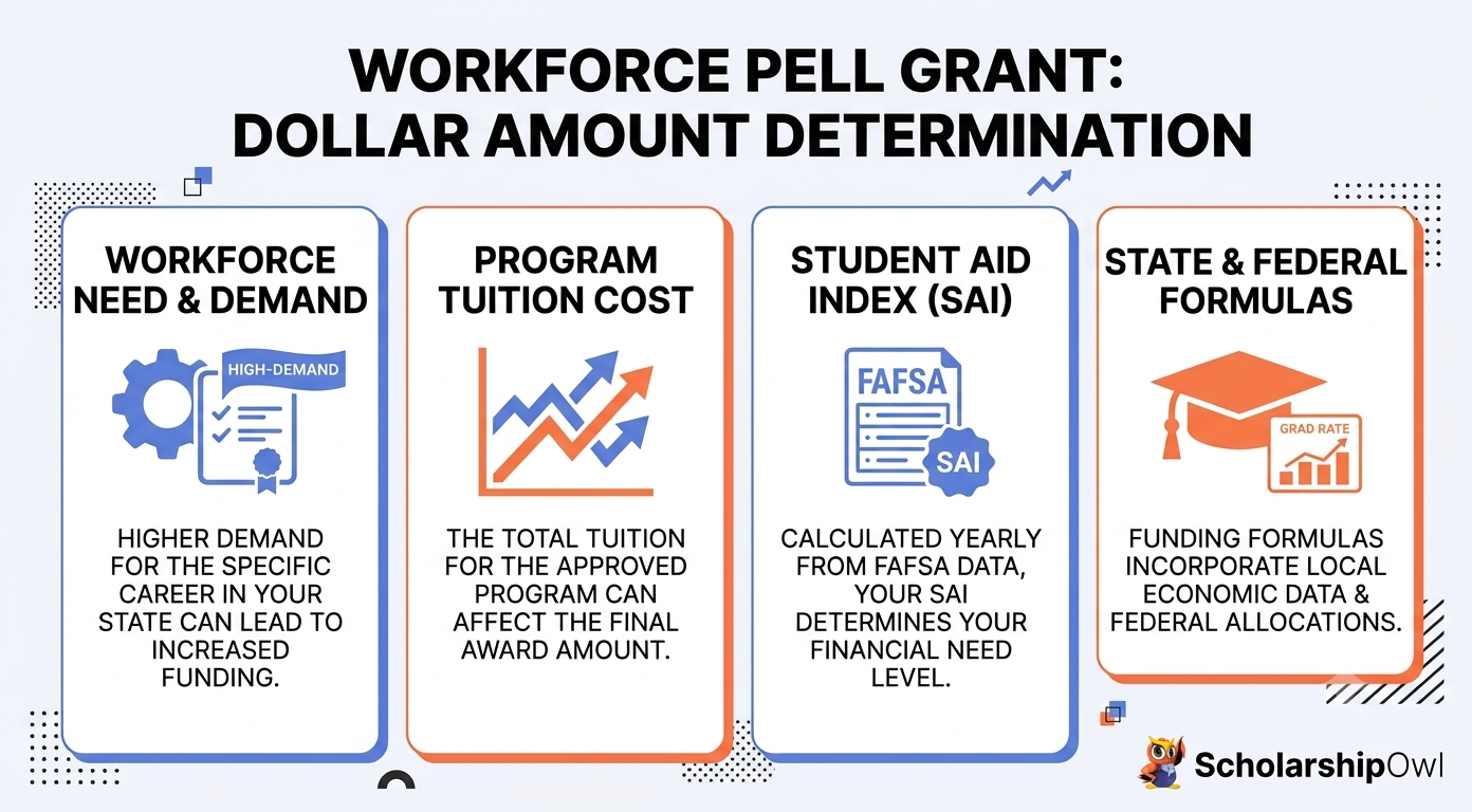 Dollar Amount Determination of Your Workforce Pell Grant