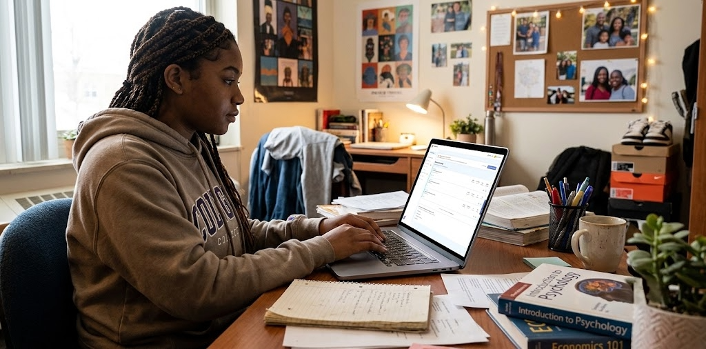 student applying to scholarships with ScholarshipOwl