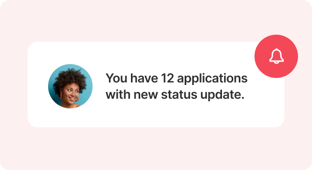 Track application status