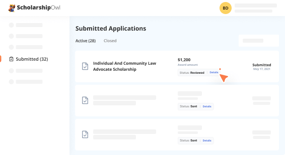 Track all your applications in one place