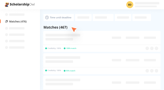Get matched to scholarships you can actually win