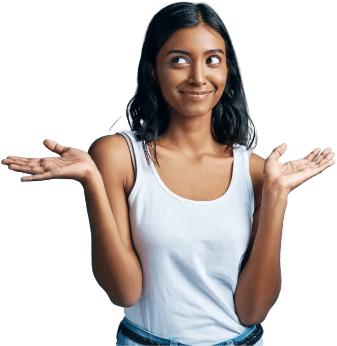 A smiling student who is searching for scholarships